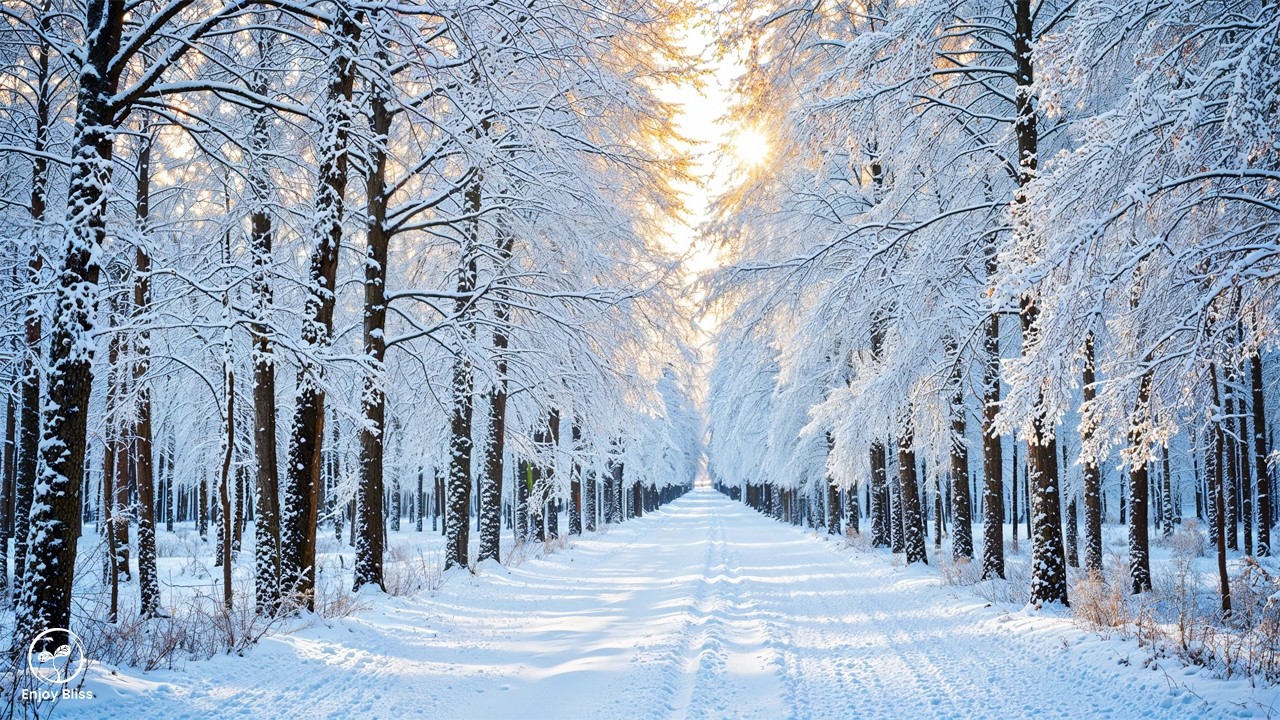 First Snow of February ❄️ Relaxing Winter Music for Deep Relaxation and Inner Peace