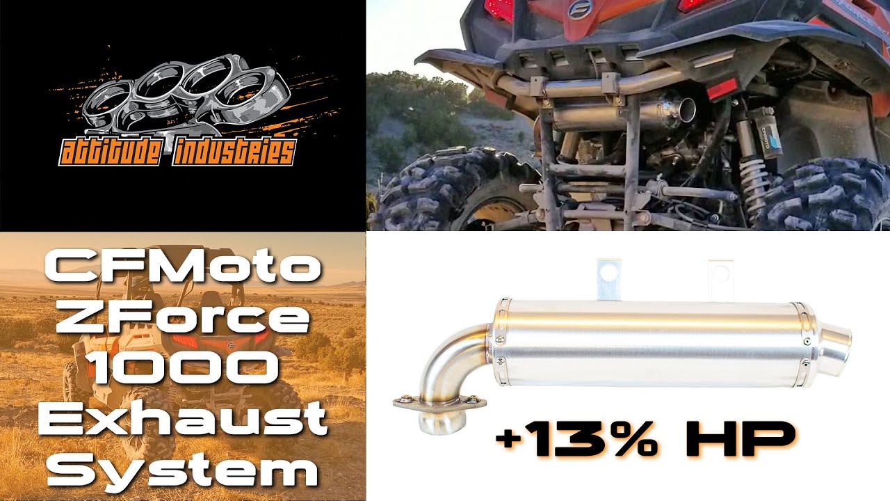 CFMoto ZForce 1000 Exhaust System | Attitude Industries Punch It Exhaust Installation