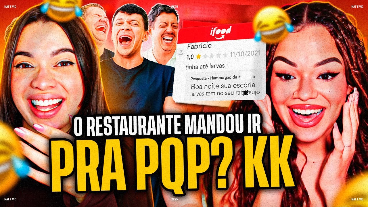 CANAL CANALHA: PERDERAM A NOÇÃO NO CHAT DO IFOOD 🤣 | Nat & Vic MV [REACT]