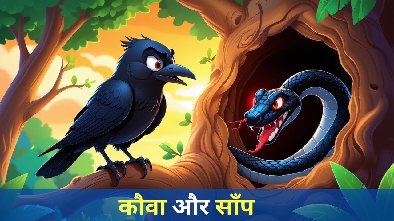 कौवा और साँप की कहानी | Crow and the Snake Story | Hindi Moral Story