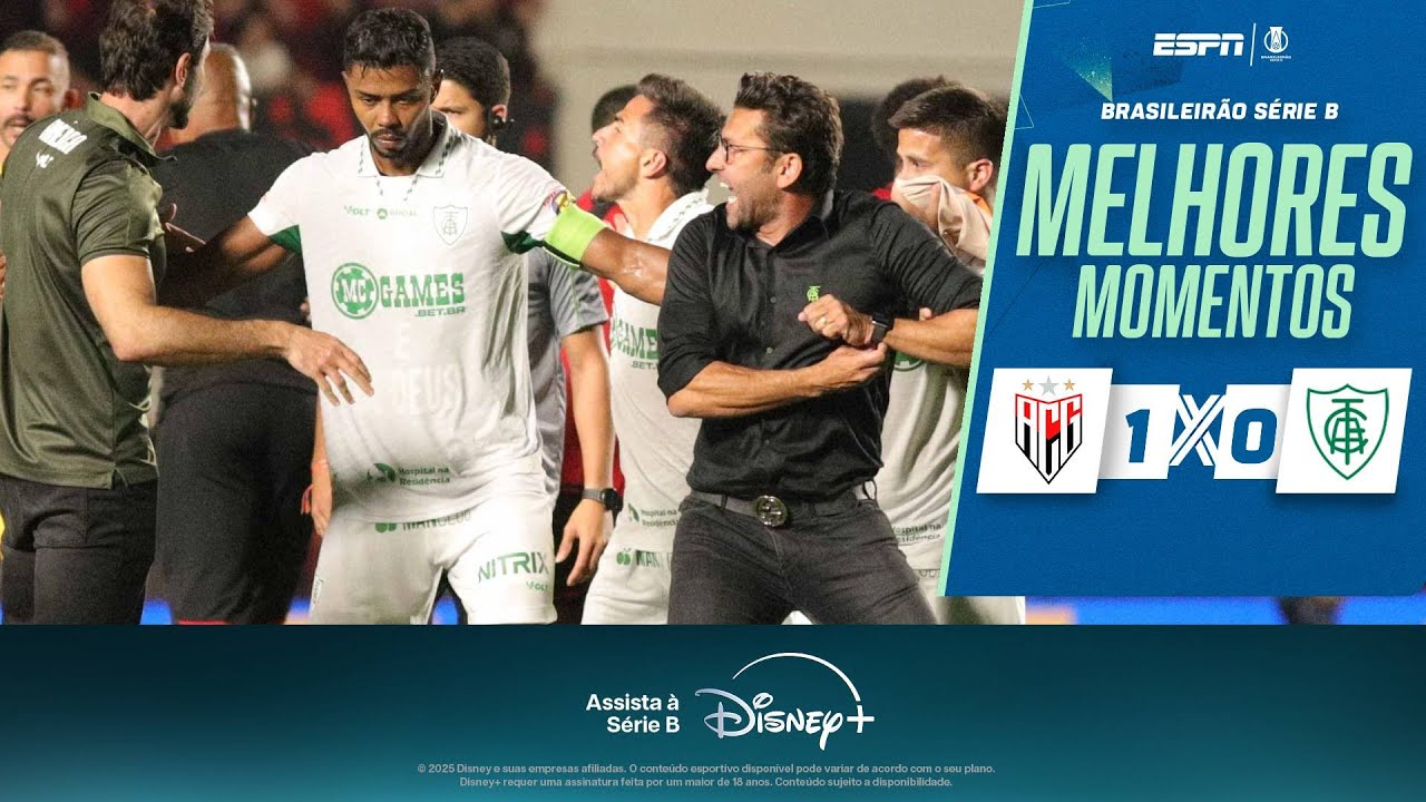 ATLÉTICO-GO vence o AMÉRICA-MG e jogo termina com POLÍCIA E CONFUSÃO em campo | Melhores Momentos
