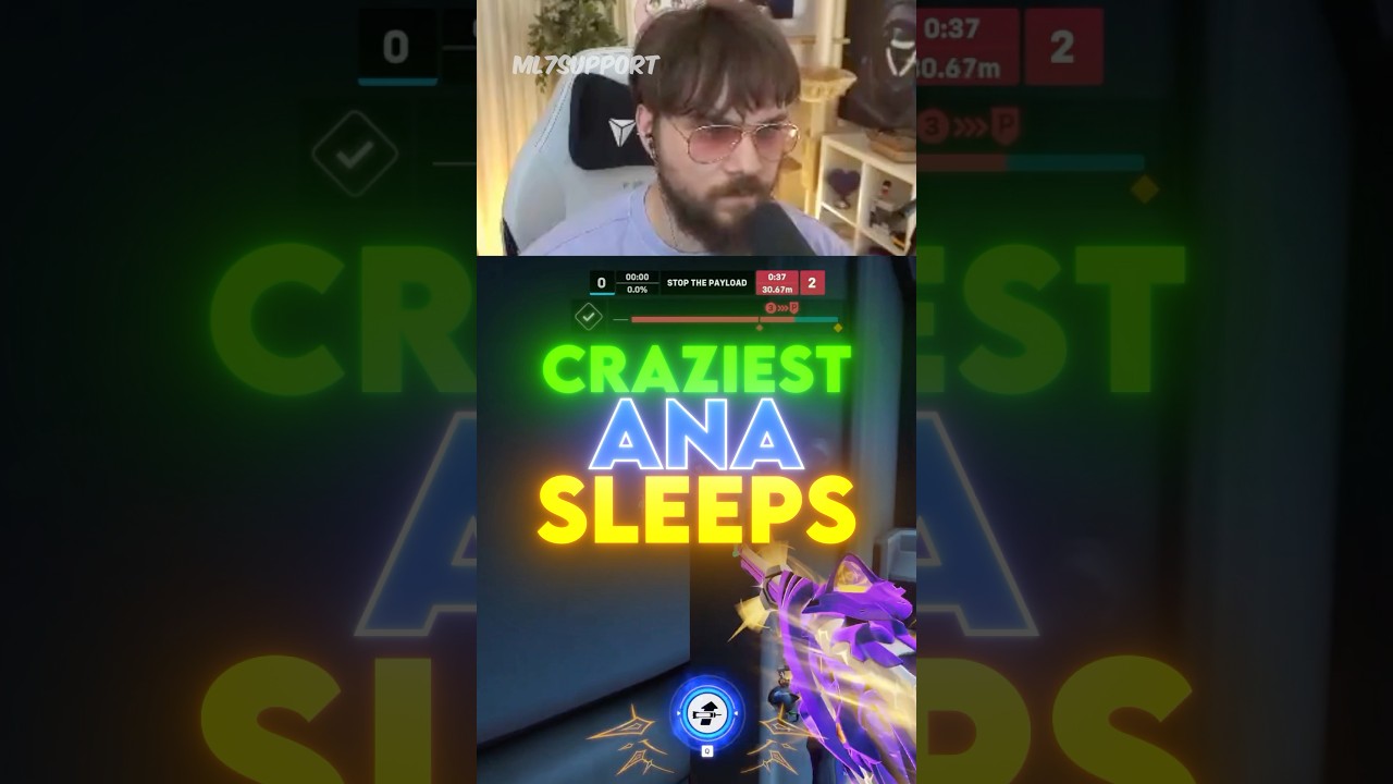 Crazy Ana 💤 Sleep Darts 💤#overwatch2 #gaming #overwatch