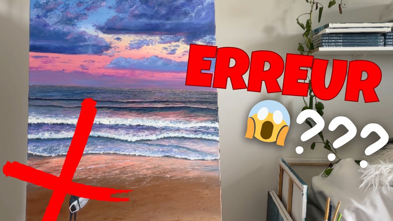 Comment corriger une erreur en peinture acrylique | Astuces pour rattraper une toile ratée