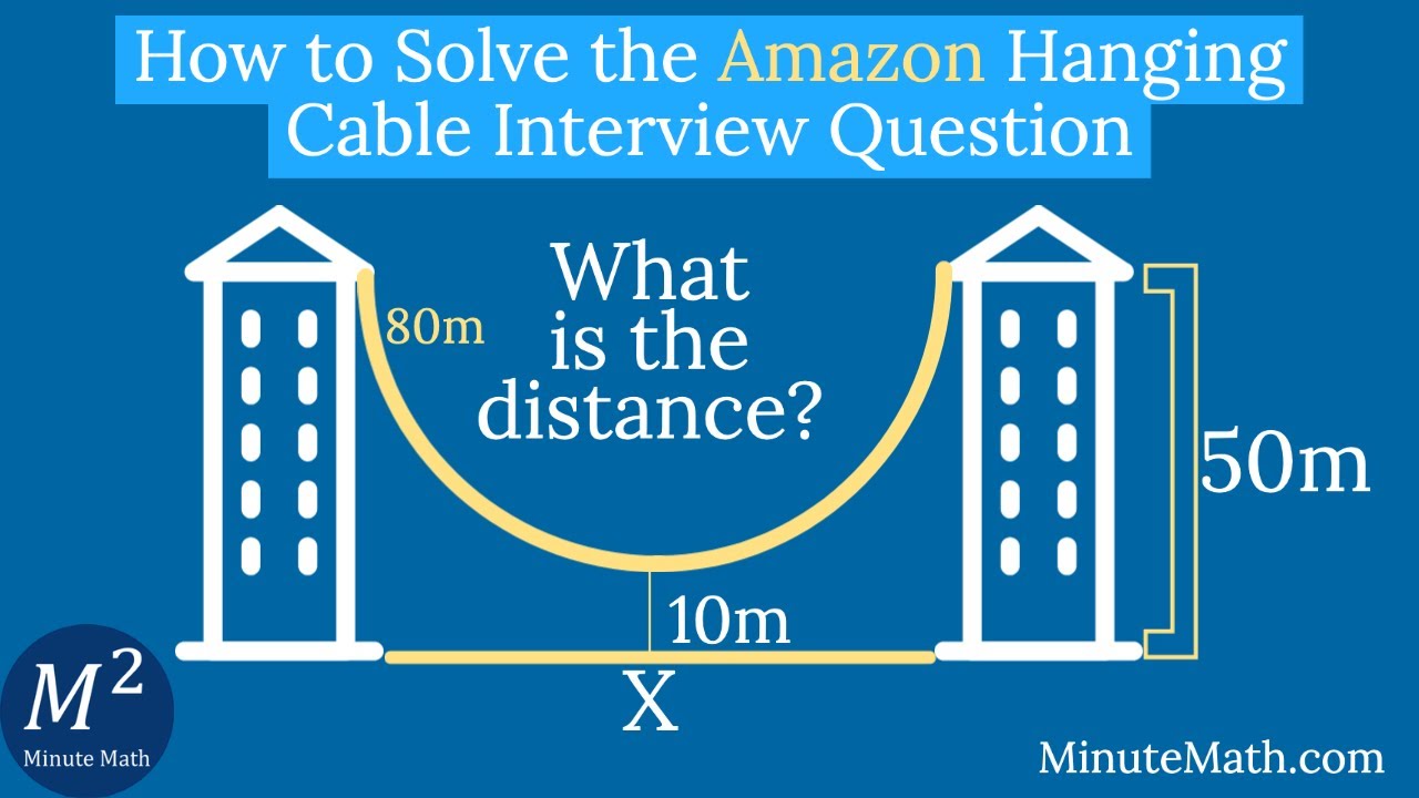 Как решить вопрос о висящем кабеле на собеседовании в Amazon | Minute Math