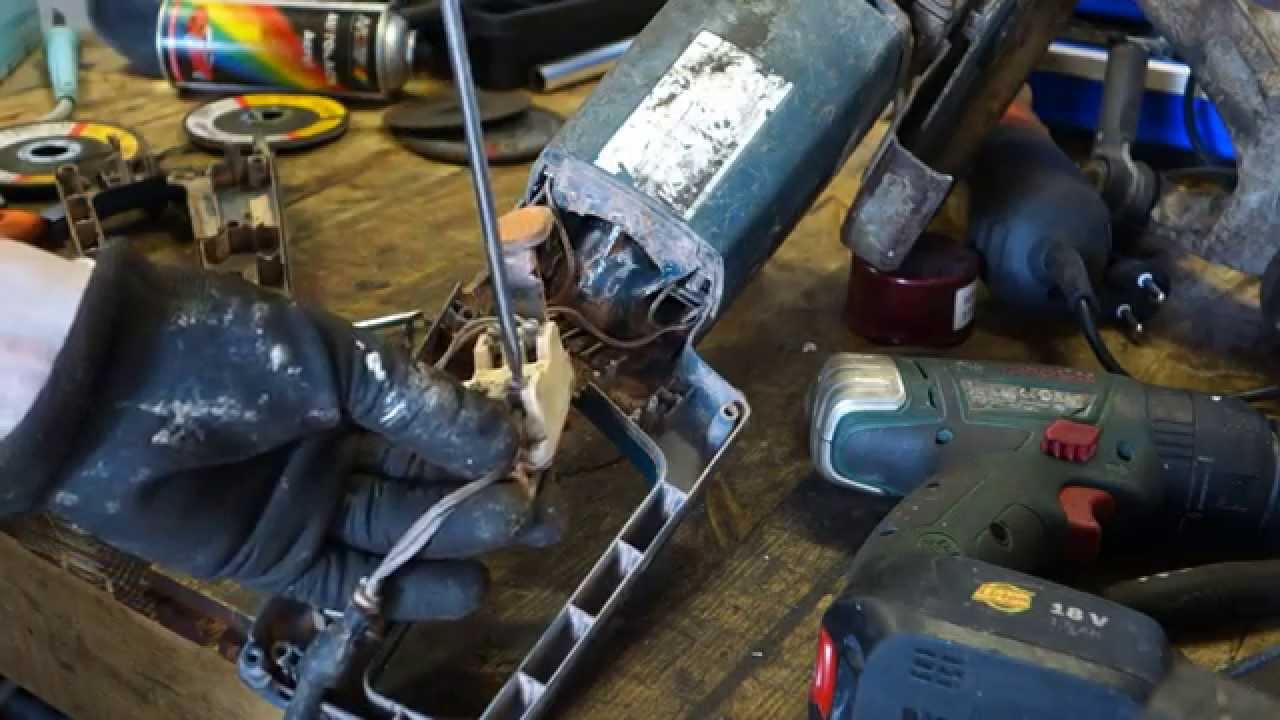 How to test and fix broken wire Angle Grinder. Info video only.
