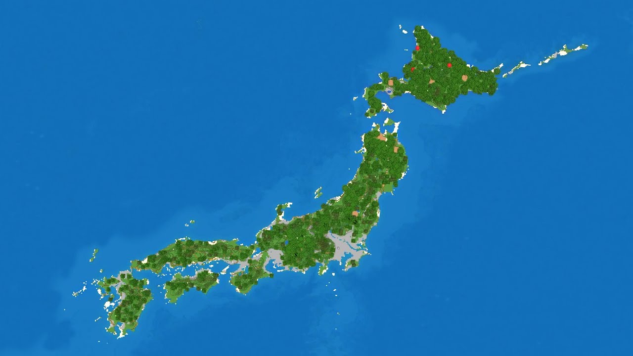 日本列島を縦断してマイクラを攻略してみた【マインクラフト】