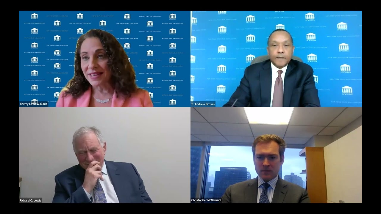 Fireside Chat NYSBA President Richard Lewis, Former Presidents Sherry Levin Wallach, T. Andrew Brown