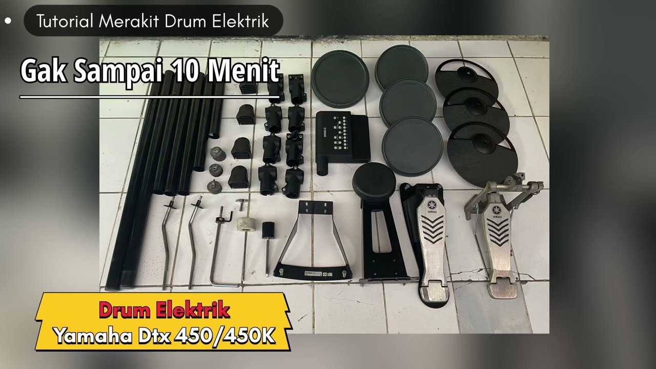 Tutorial Merakit Drum Elektrik Yamaha Dtx450K
