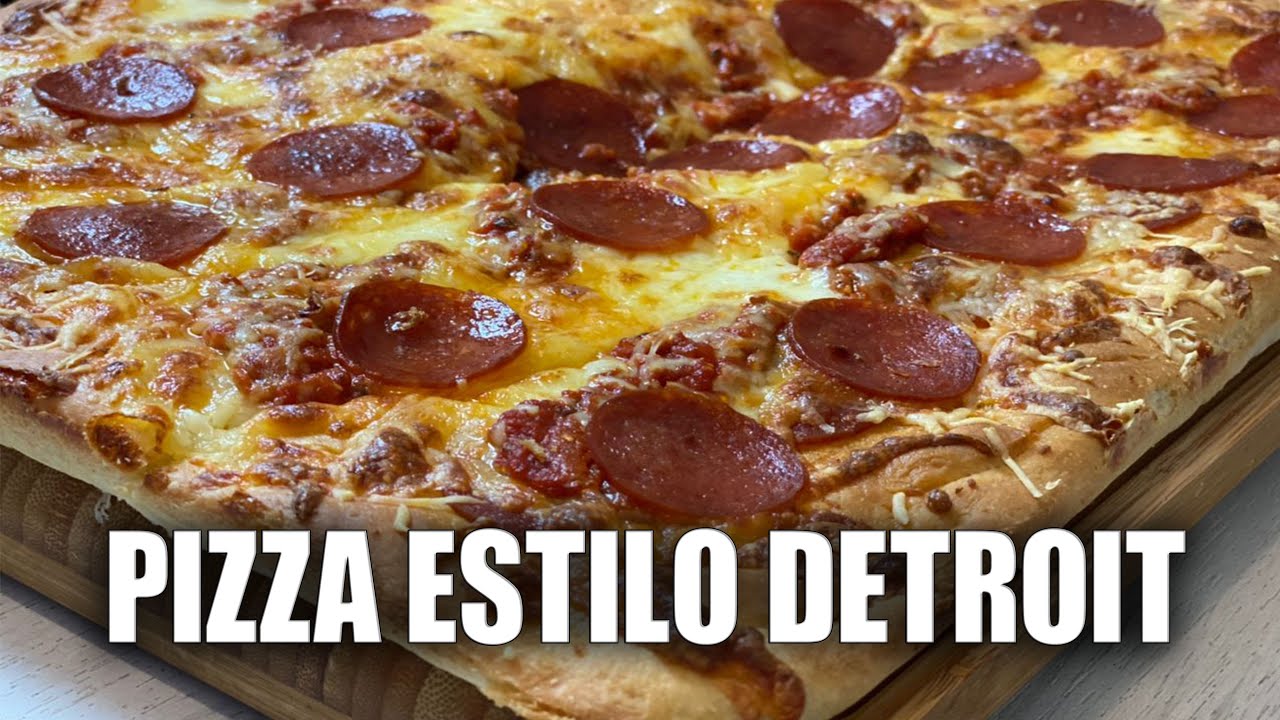 PIZZA ESTILO DETROIT 🍕 [El SECRETO de la autentica pizza PEPPERONI!]