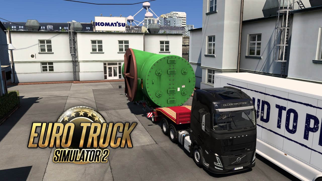 #ETS2 #SpecialTransport Mass-To-Don second delivery Industrial Condenser #Brussels to #Amsterdam