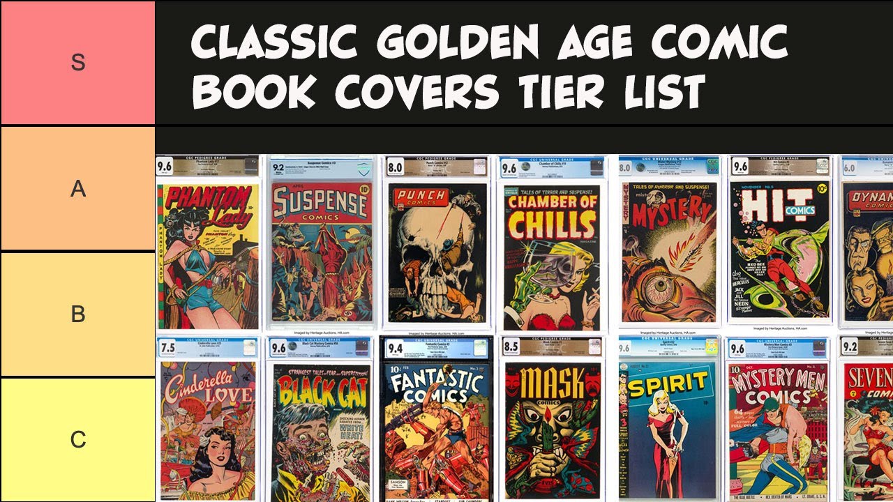 Рейтинг классических обложек комиксов: издание Золотого века.
