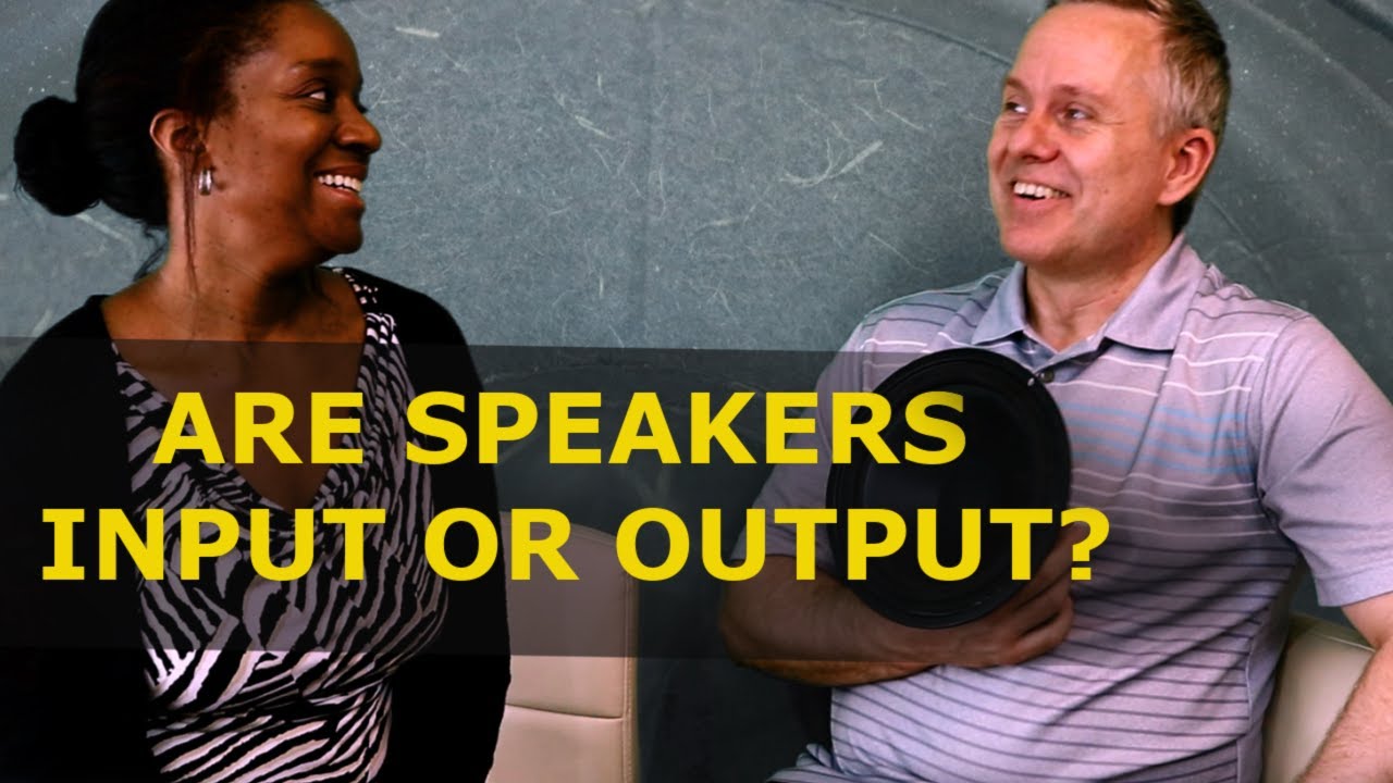 FOR BEGINNERS ONLY: Are Speakers Input or Output?