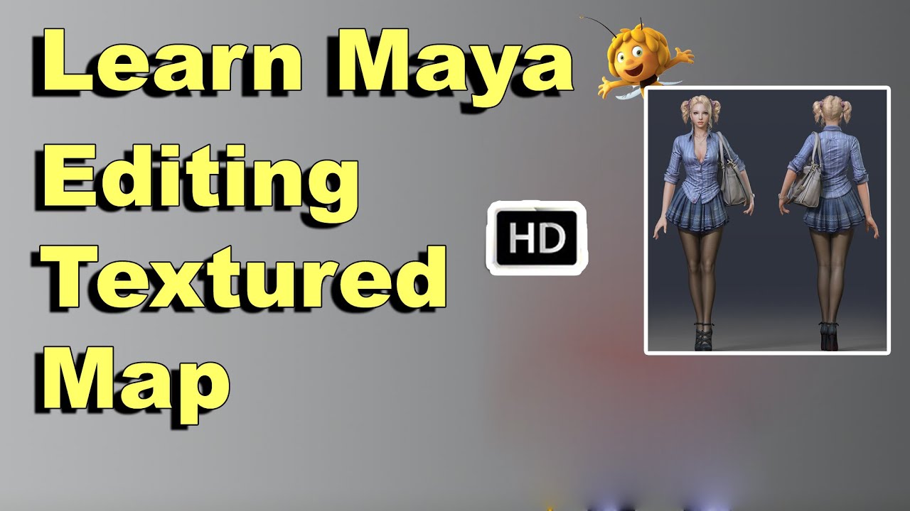 Learn Maya HD | Editing Textured Map | Maya Autodesk 3D Basics Animation HD | - Comprint Multimedia