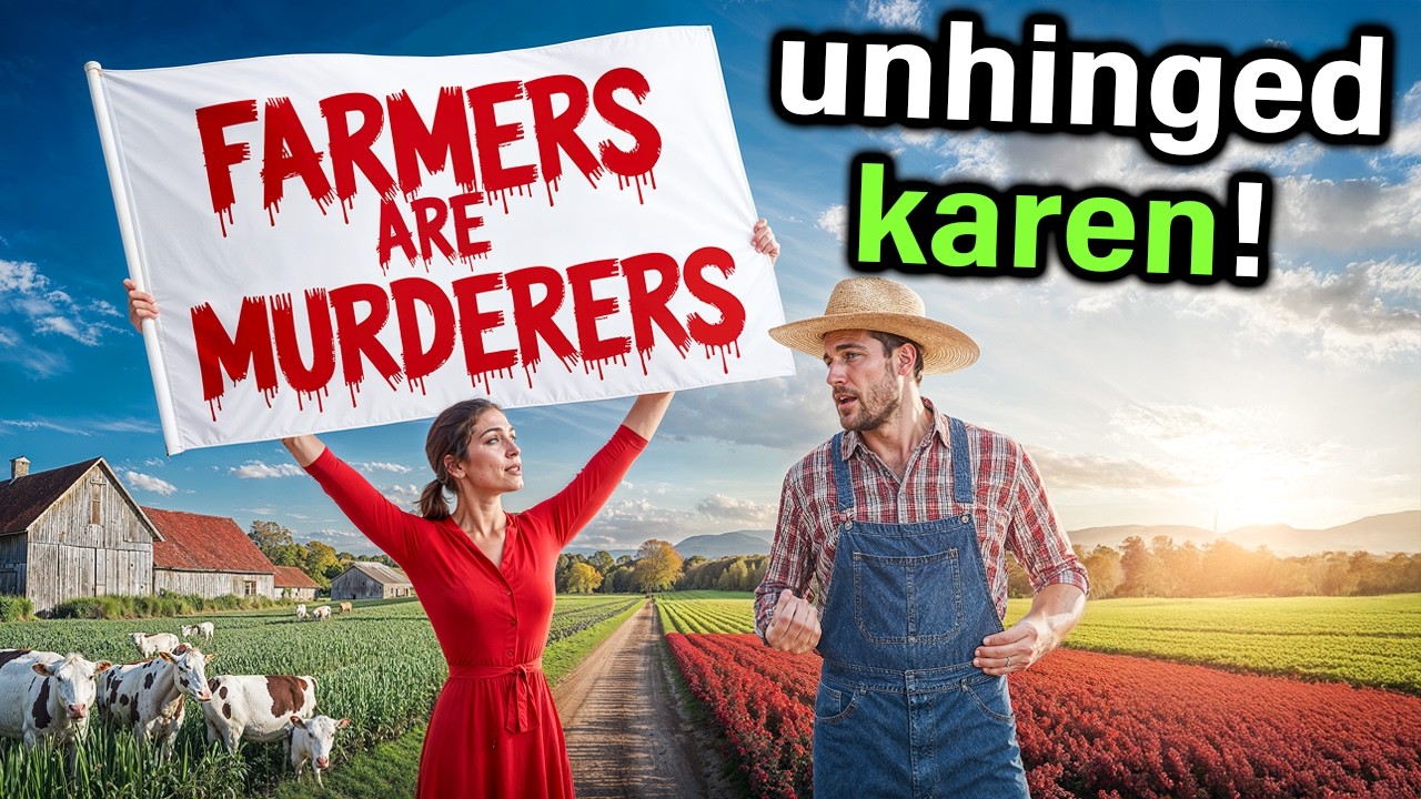 Vegan Activist Karen Squares Up With Farmer, Gets Sweet Karma!