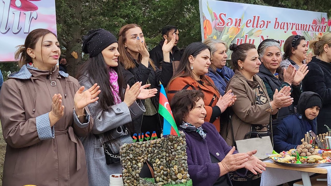 Xocalıların Novruz Şənliyi. Goranboy Rayonu Aşağı Ağcakənd Qəsəbəsi.