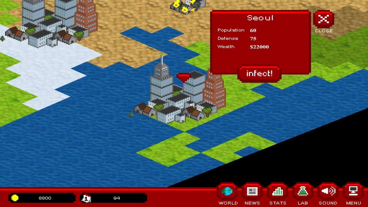 Infectonator! World Dominator Flash Game Playthrough