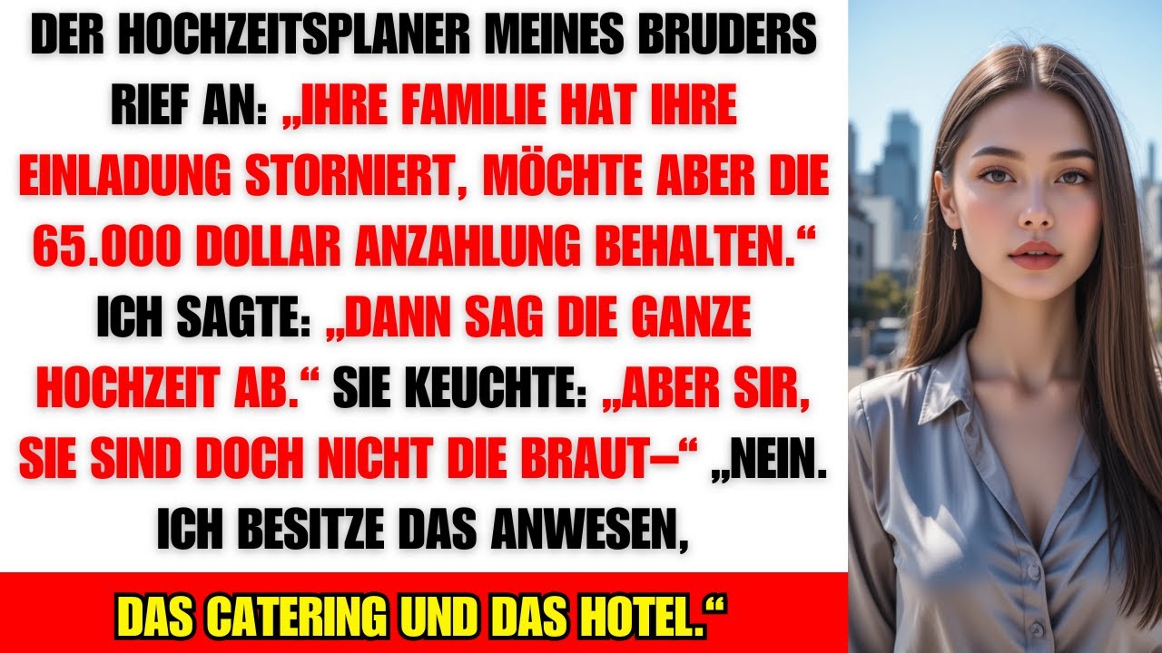 Die Hochzeitsplanerin rief an: „Ihre Einladung wurde gestrichen, aber das Geld bleibt!“