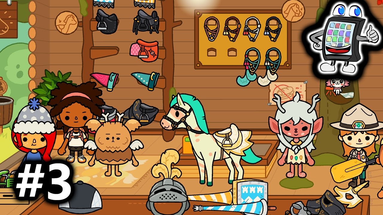 TOCA LIFE: STABLE #3 - THE HORSE SHOP! NEW SADDLE! Play With Me Toca Boca