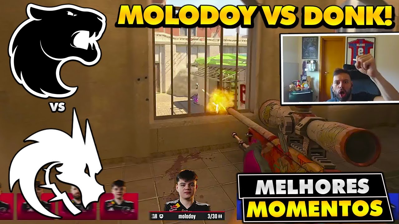 MOLODOY x DONK! DUELO DE GÊNIOS VALENDO OS PLAYOFFS! Melhores Momentos: FURIA vs SPIRIT - BLAST