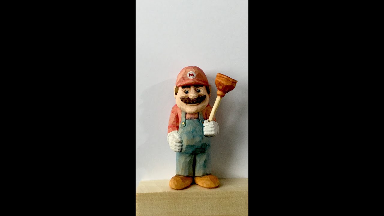 CARVING THE SUPER PLUMBER GUY