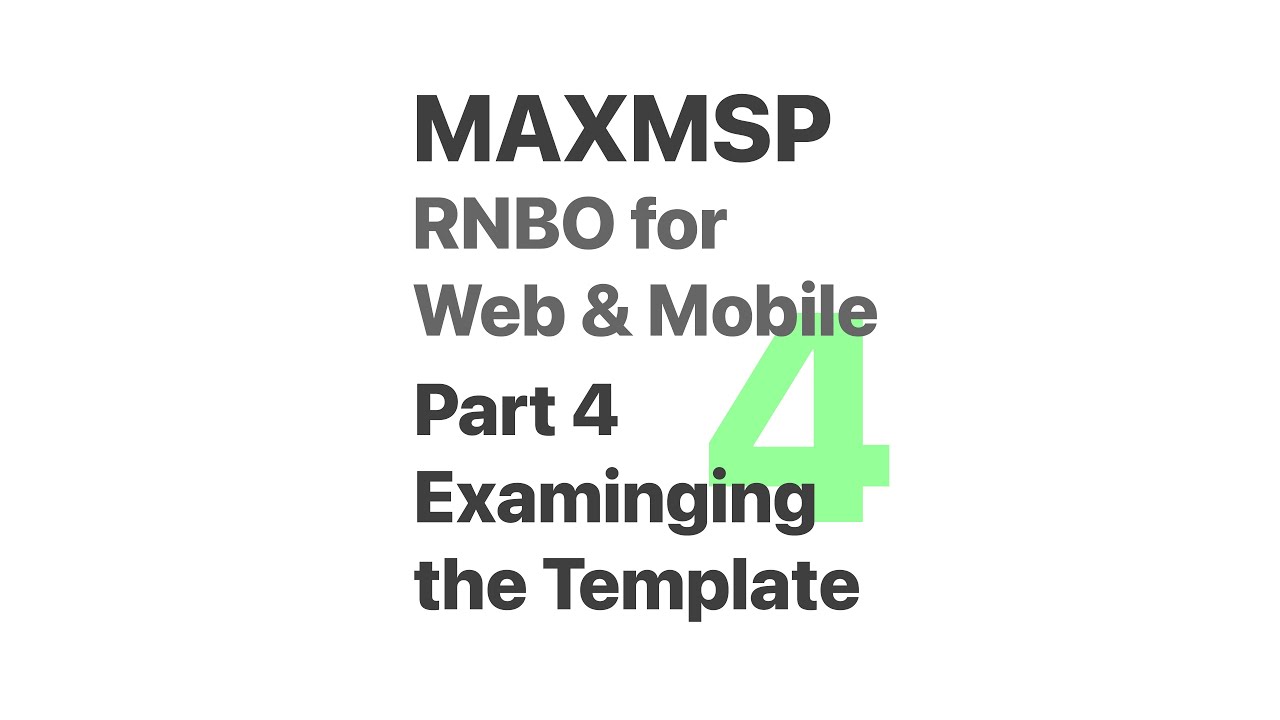 Max MSP RNBO Tutorial: RNBO to Web to Mobile Series - Four: Index.html, CSS, and App.JS