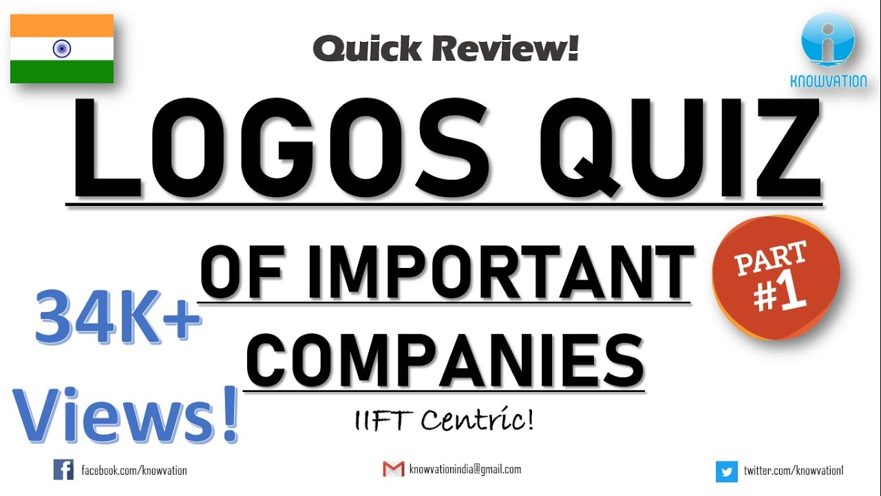 Logos Quiz | Part-1 | Important Brands & Companies | IIFT Centric
