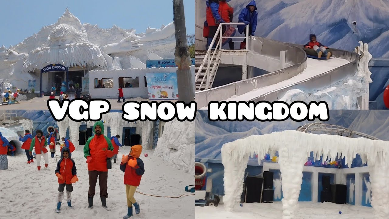 VGP Snow kingdom at Chennai 2023 | place to visit in chennai | snow kingdom #vgp #snow #travel