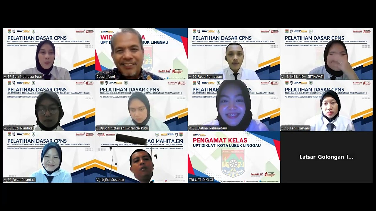 PEMBIMBINGAN RA 3 LATSAR GOL III ANGK V 2026