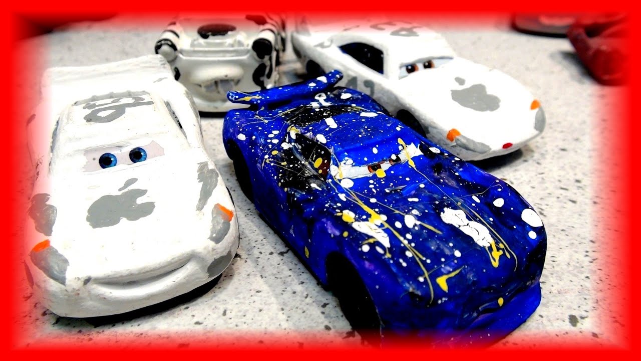 Pixar Cars Customs Apple iCar and Candy Cane Cars with Fred