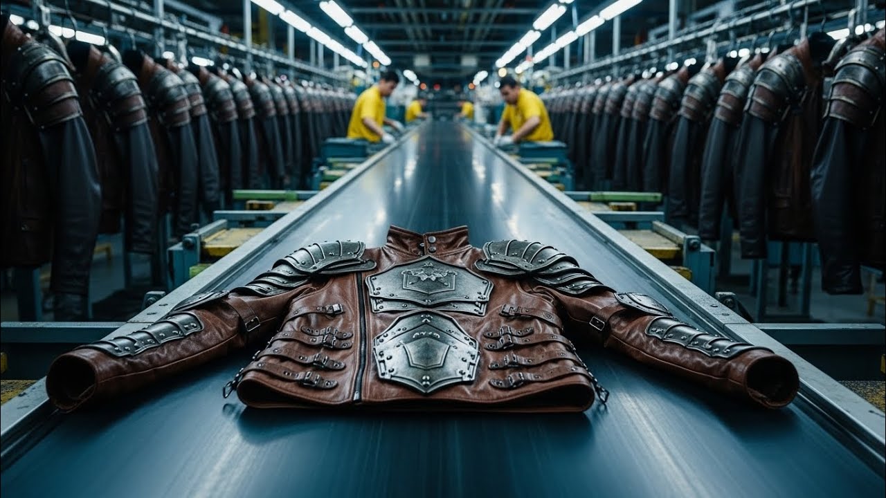 Luxury Leather 🧥 Production | Full Factory Process Revealed