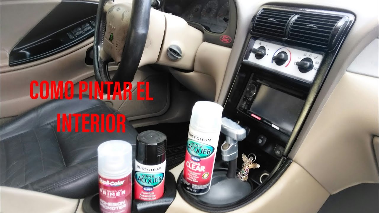 Como pintar el interior de plastico de tu auto