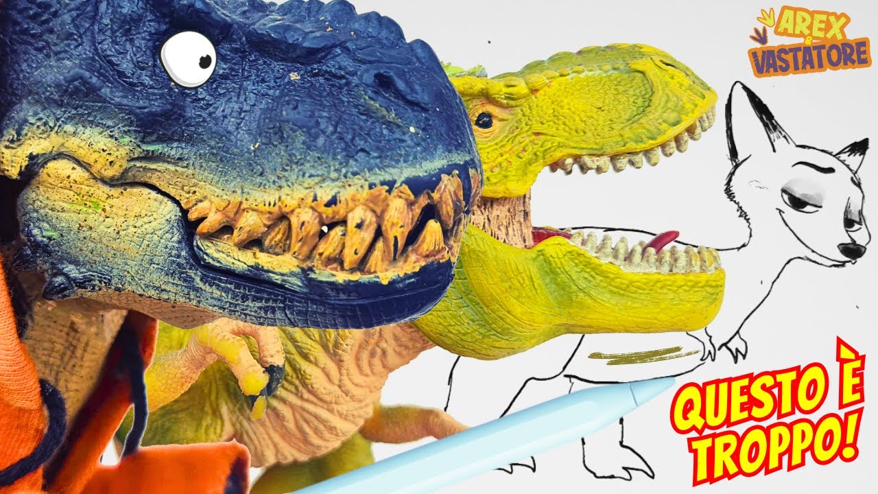 INDOVINA il DISEGNO! 🎨🦖 Arex e Vastatore si sfidano a tema CARTOONS! 🦊 [CHALLENGE]