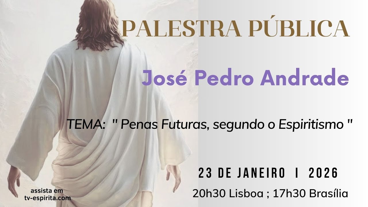 Palestra Pública 23/01/2026 com José Pedro Andrade 