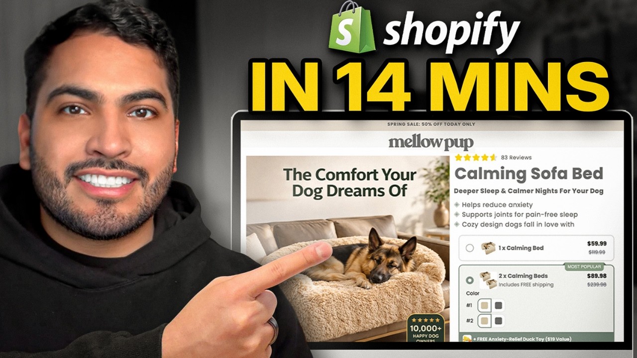 How To Design A Shopify Store In 14 Minutes (Step-By-Step)