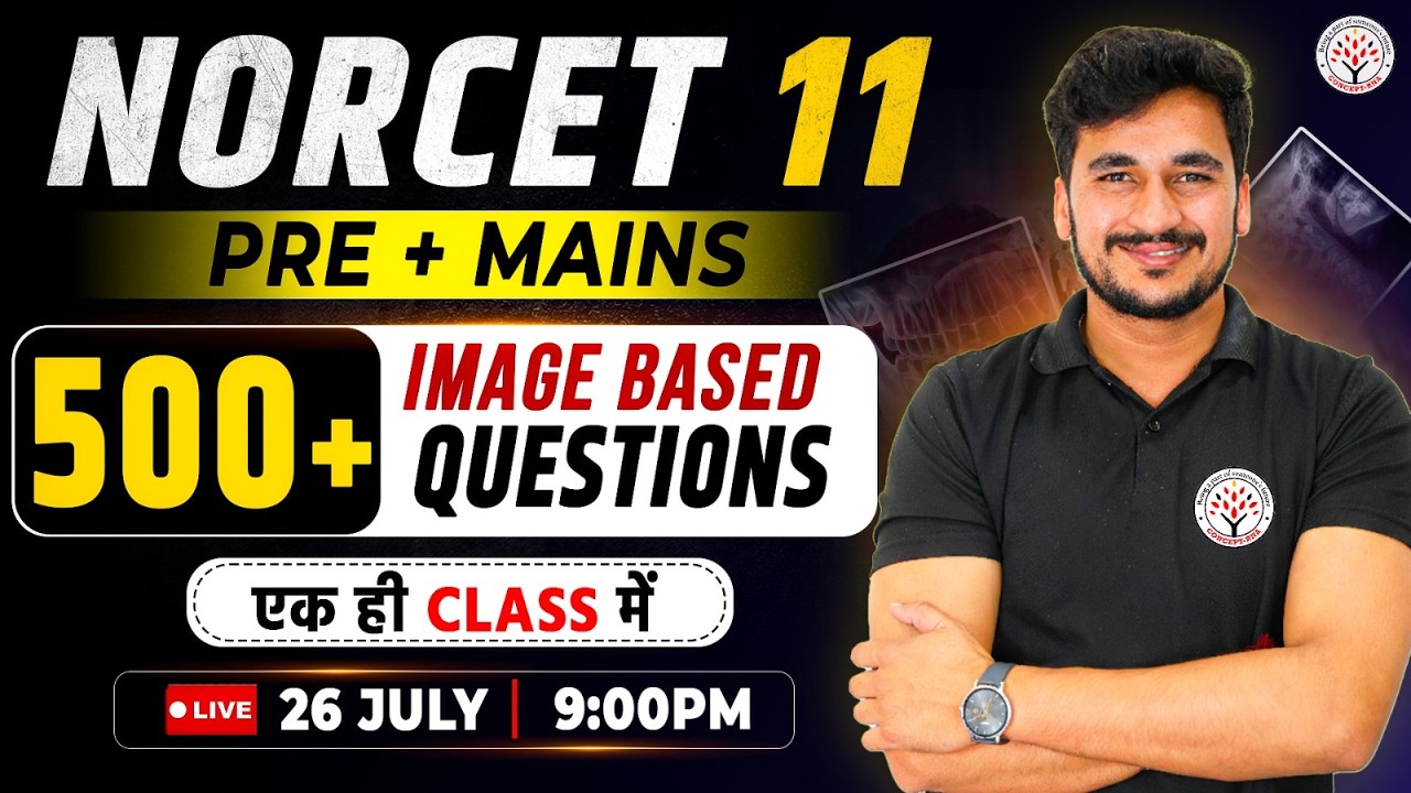 NORCET 11 Prelims + Mains | 500 + Image Based MCQ | RRB Nursing Officer 2026 /NORCET  11 Preparation