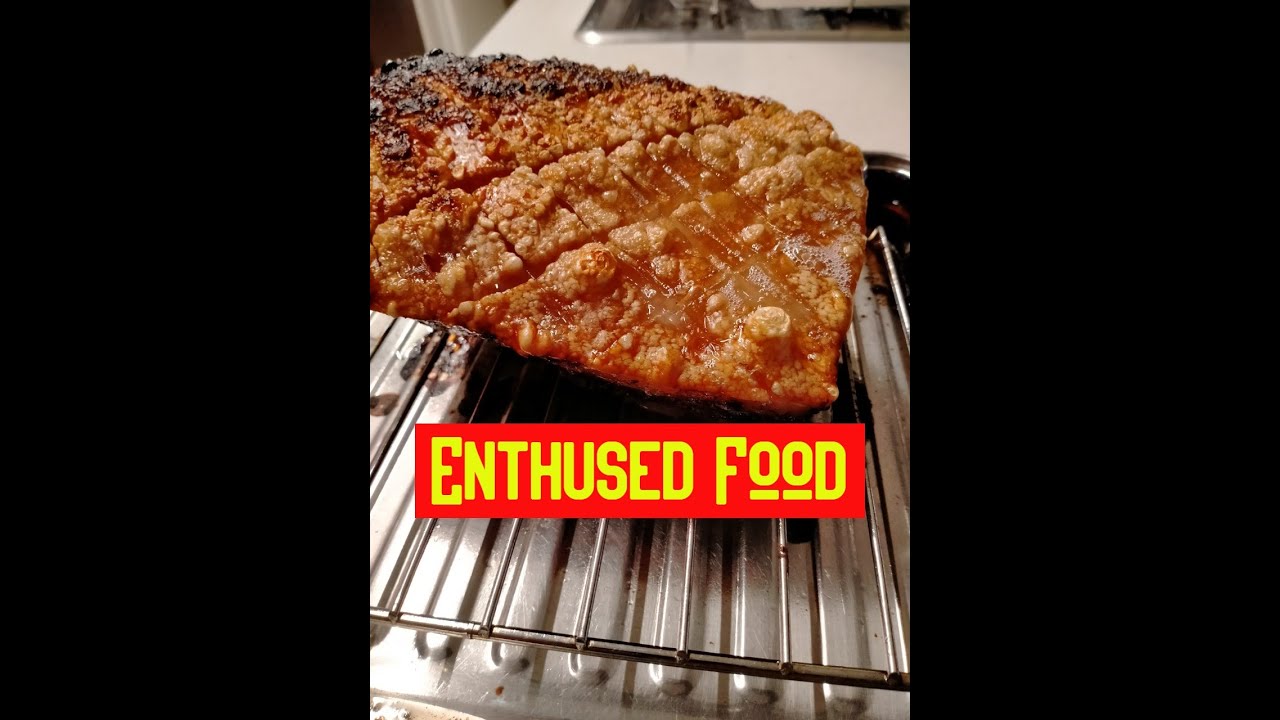Mouth watering Crispy skin Pork belly Asian style