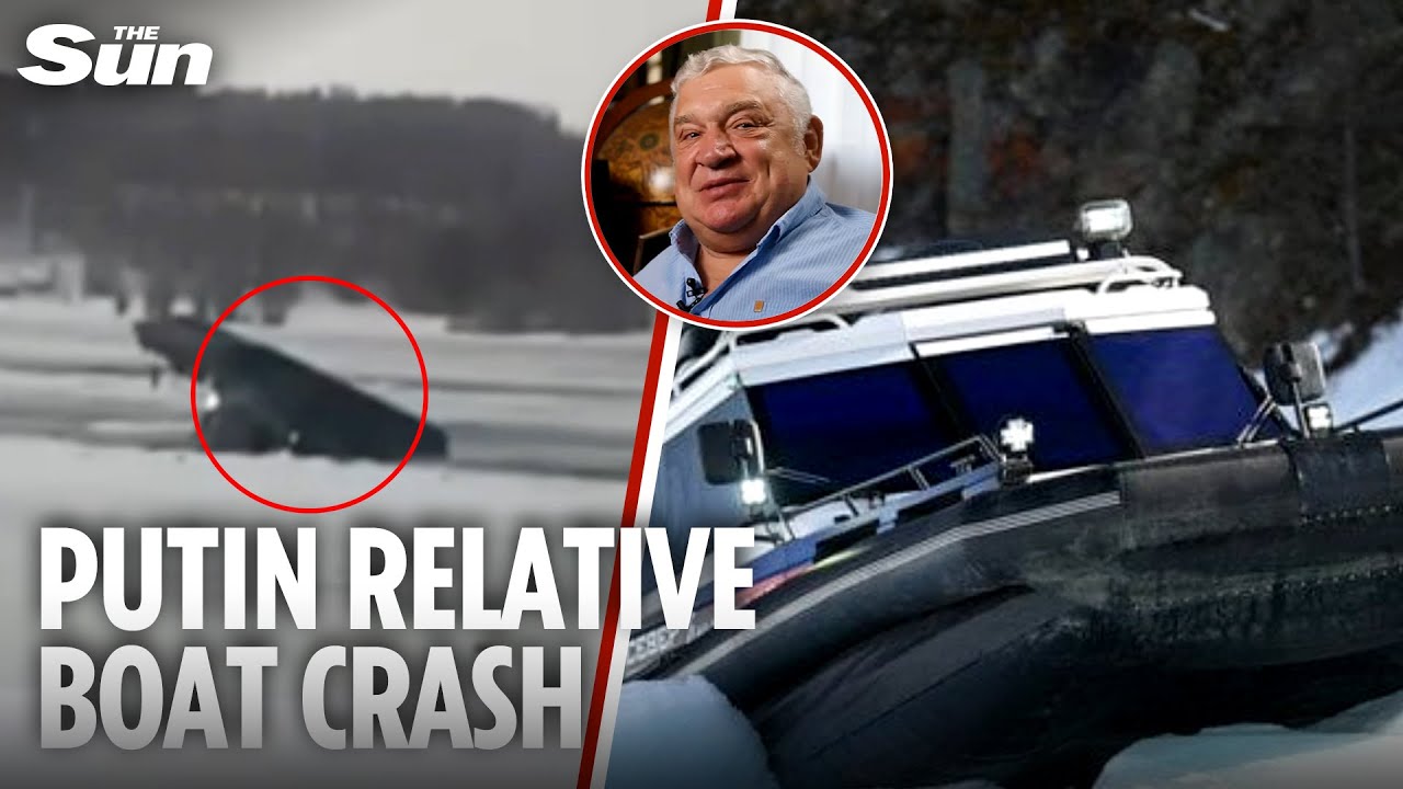 Moment out-of-control boat CRASHES killing Russian crime boss and injuring Putin's relative