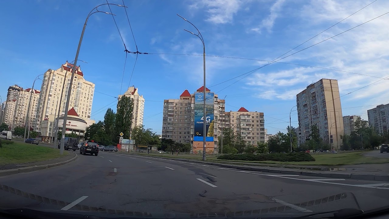 Перекресток с круговым движением Оболонь