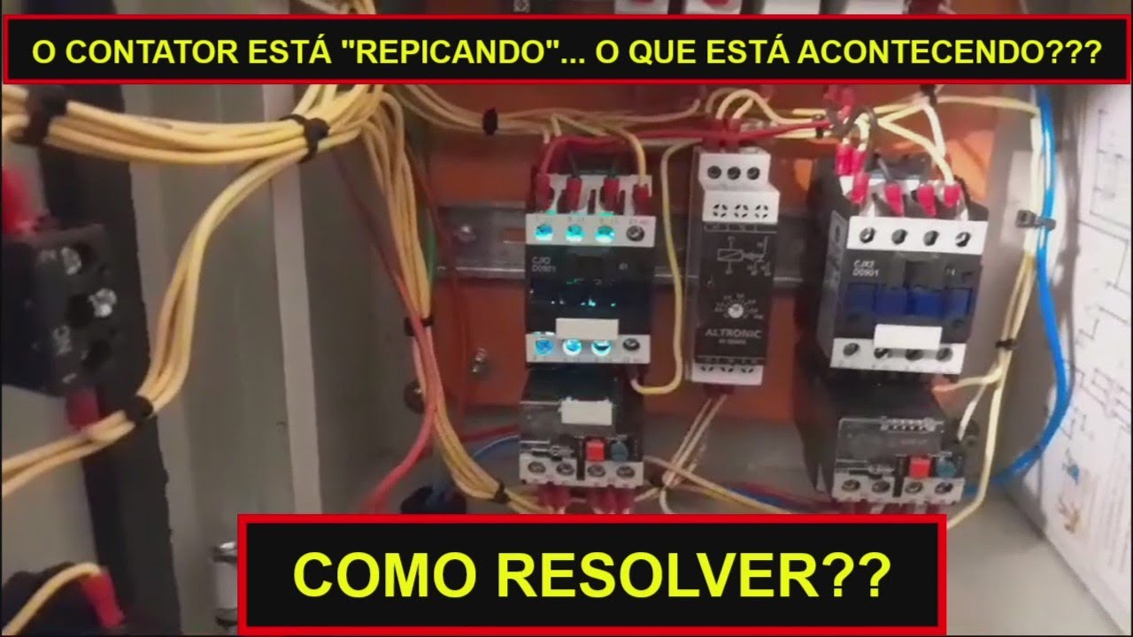 contator repicando? barulho estranho? liga e desliga? O QUE FAZER #eletrica #comando #motores #volts