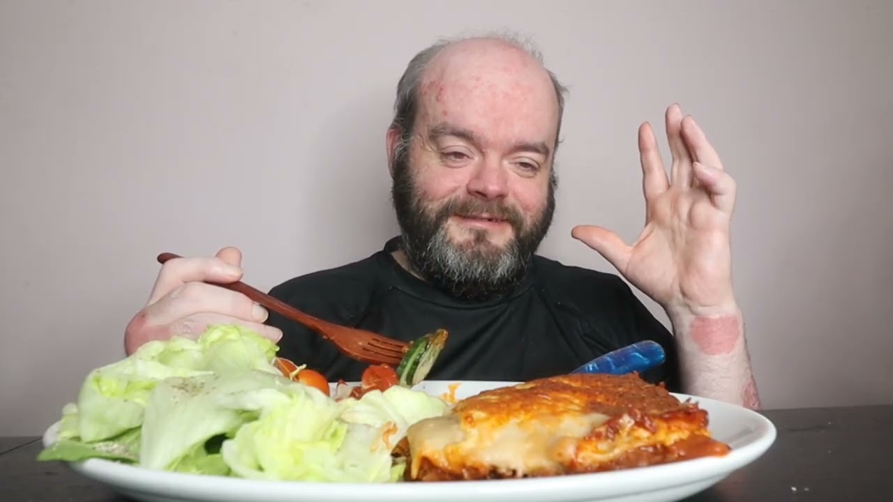 домашняя лазанья uk mukbang
