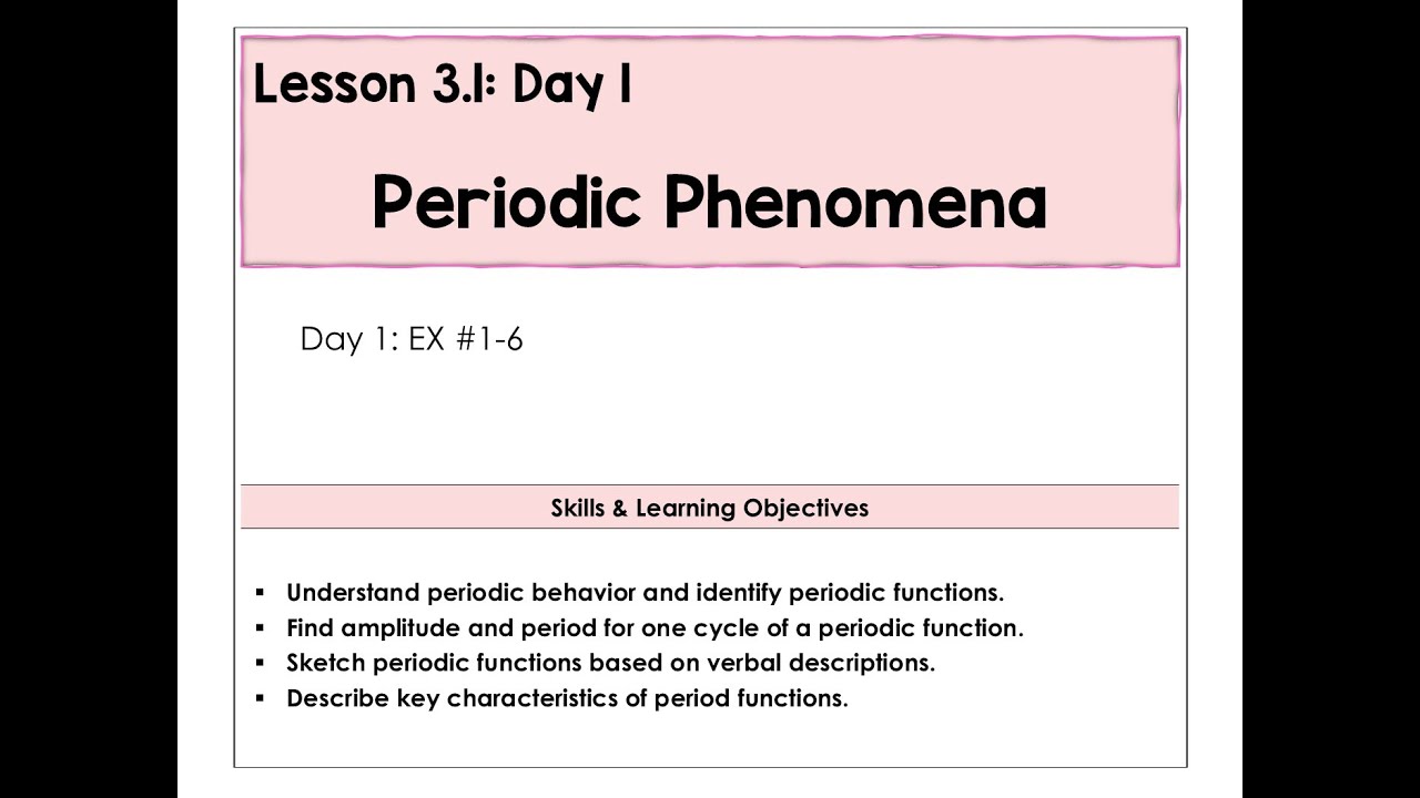 3.1-A Periodic Phenomena Video