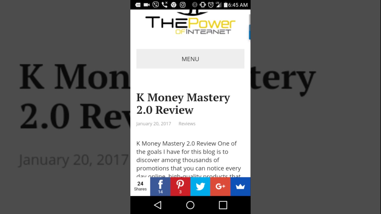 K Money Mastery 2.0 Review