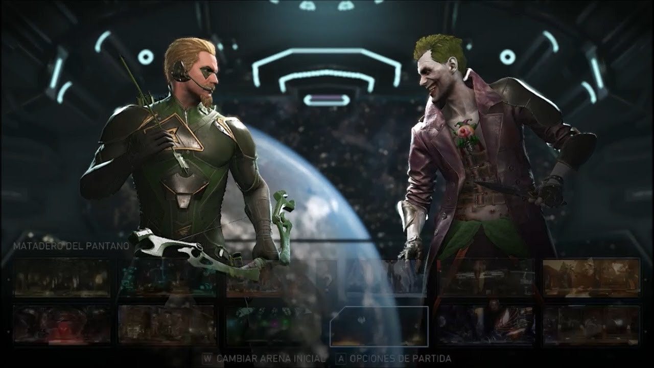 Injustice 2 - Green Arrow vs. El Guasón (Joker)
