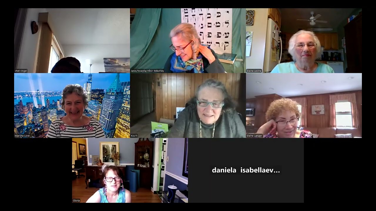 Yiddish Club 3/31/25 "Humor" topic; ends with Dovid's mezinke song