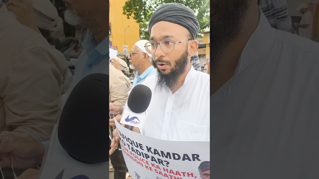 Imam spoke about tadipar notice - Rafique Kamdar #mumbranews #mumbraprotest #rafiquekamdar