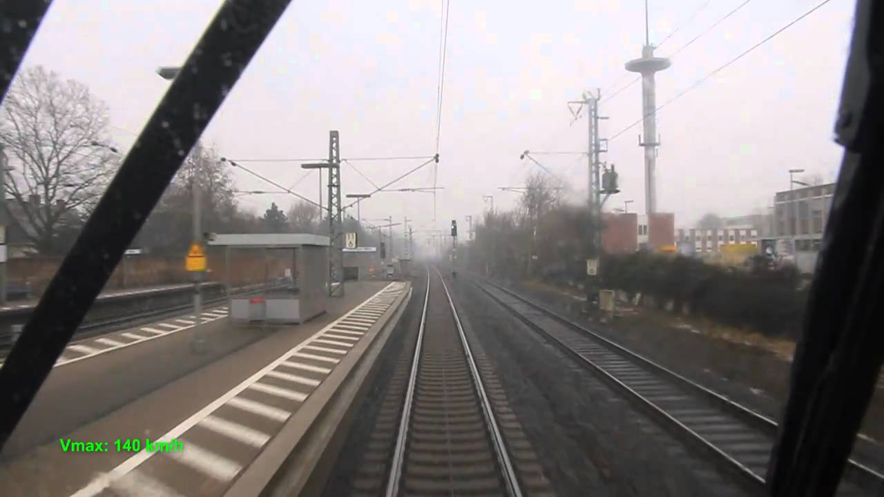 Überführung Baureihe 189 von Duisburg bis Köln inkl Köln Hbf im Führerstand