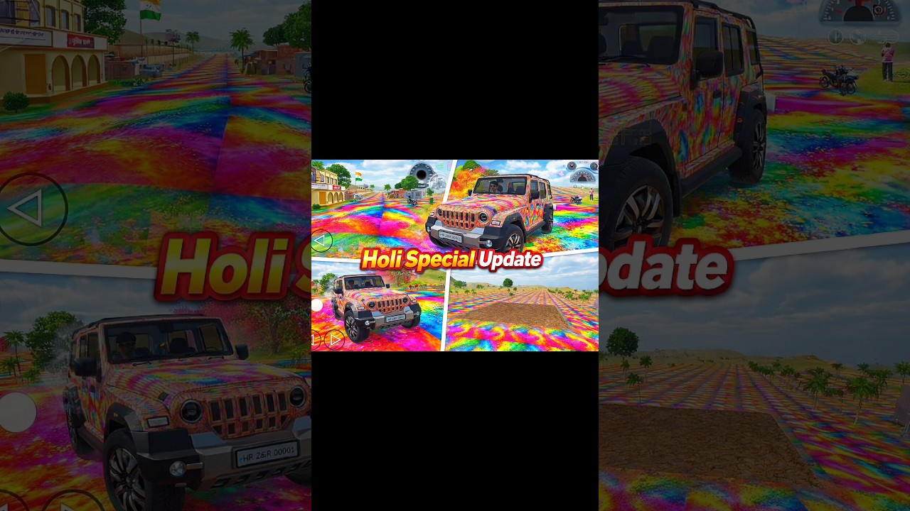Holi special update 😍in Indian vehicle simulator 3D #holiupdate #newupdate #viralupdate