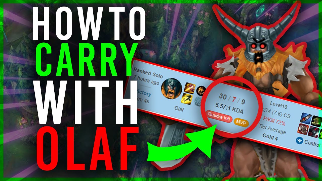 How to Carry in Low Elo as Olaf in SEASON 10 | 30 KILLS - League of Legends
