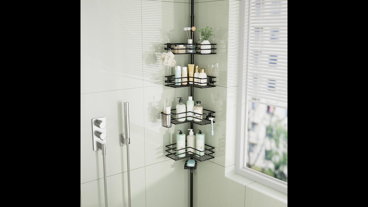 Assembly instruction-HapiRm Corner Shower Caddy Organizer-ZWJ207 (ASIN: B0DQ534XG6/B0DQ53FLFB)