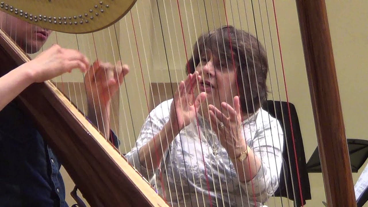 harp masterclass Skaila Kanga at the conservatory of Amsterdam  Debussy danses sacree et profane  fr